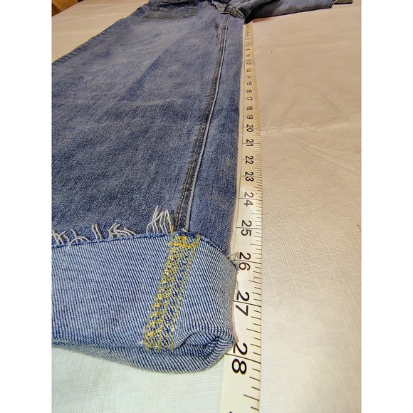 OAT New York Women Wide Leg Jeans Medium Wash High Rise Patch Pocket Size 10/30 - Picture 9 of 11